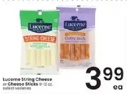Albertsons Lucerne string cheese offer