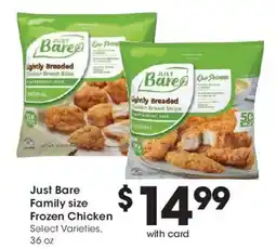 Smith's Just Bare Family size Frozen Chicken offer
