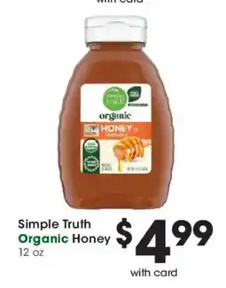 Smith's Simple Truth Organic Honey offer
