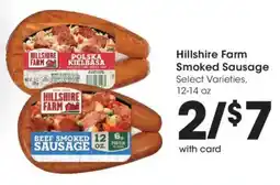 Kroger Hillshire Farm Smoked Sausage offer