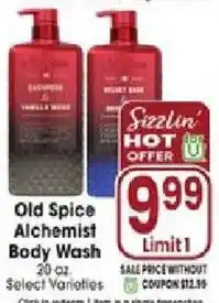 Jewel-Osco Old Spice Alchemist Body Wash offer