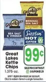 Jewel-Osco Great Lakes Kettle Chips offer