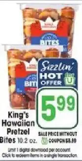 Jewel-Osco King's Hawaiian Pretzel Bites offer