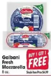 Jewel-Osco Galbani Fresh Mozzarella offer