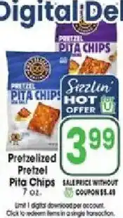 Jewel-Osco Pretzelized Pita Chips offer