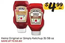 Winn Dixie Heinz Original or Simply Ketchup offer