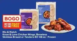 Winn Dixie Know & Love Chicken Wings, Boneless Skinless Breast or Tenders offer