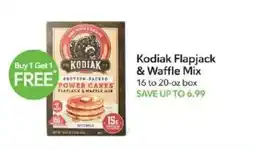 Publix Kodiak flapjack & waffle mix offer