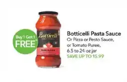 Publix Botticelli pasta sauce or pizza or pesto sauce, or tomato puree offer