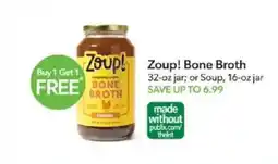Publix Zoup! Bone Broth offer