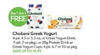 Publix Chobani Greek Yogurt offer