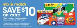 Kroger Bounty, Charmin, Tide, Cascade household items offer