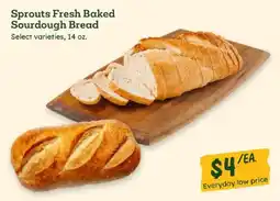 Sprouts Farmers Market Sprouts fresh baked sourdough bread offer