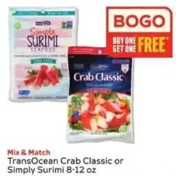 Winn Dixie TransOcean Crab Classic or Simply Surimi offer