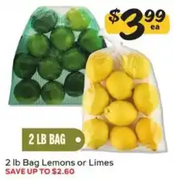 Winn Dixie 2 lb Bag Lemons or Limes offer