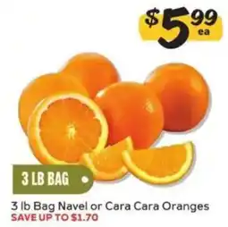 Winn Dixie 3 lb Bag Navel or Cara Cara Oranges offer