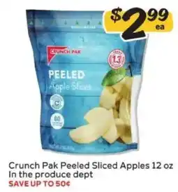 Winn Dixie Crunch Pak Peeled Sliced Apples offer