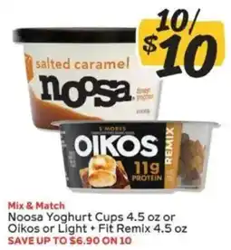 Winn Dixie Noosa Yoghurt Cups or Oikos or Light + Fit Remix offer
