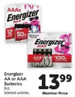Energizer AA or AAA Batteries