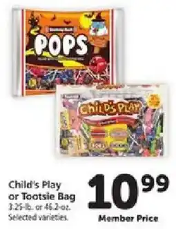 Safeway Child's Play or Tootsie Bag offer