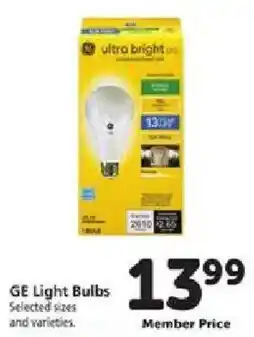 Safeway Ge light bulbs offer