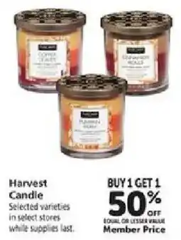 Safeway Harvest Candle offer