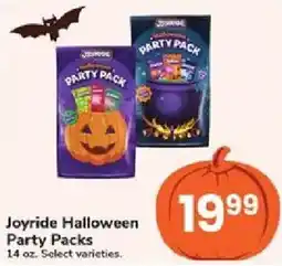 Jewel-Osco Joyride halloween party packs offer