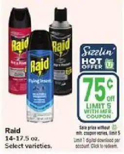 Jewel-Osco Raid Flying Insect offer