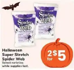 Jewel-Osco Spider Web Halloween Super Stretch Spider Web offer