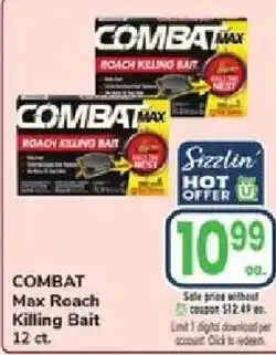 Jewel-Osco Combat max roach killing bait offer