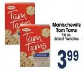 Jewel-Osco Manischewitz Tam Tams offer