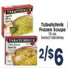 Jewel-Osco Tabatchnik frozen soups offer