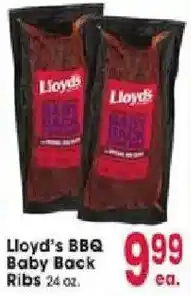 Jewel-Osco Lloyd's BBQ Baby Back Ribs offer