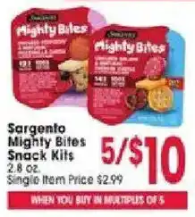 Jewel-Osco Sargento mighty bites snack kits offer
