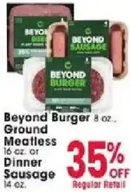 Jewel-Osco Beyond Burger Ground Meatless Dinner Sausage offer