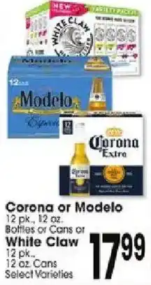 Jewel-Osco Corona or Modelo or White Claw offer