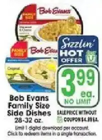 Jewel-Osco Bob Evans Family Size Side Dishes offer