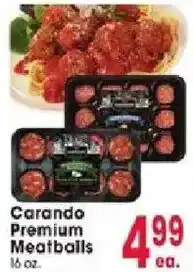 Jewel-Osco Carando Premium Meatballs offer