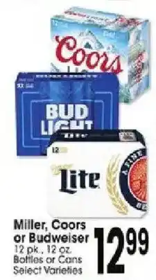 Jewel-Osco Miller, Coors or Budweiser offer