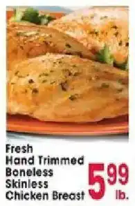 Jewel-Osco Fresh Hand Trimmed Boneless Skinless Chicken Breast offer
