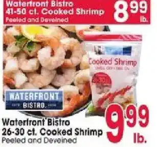Jewel-Osco Waterfront Bistro cooked shrimp offer