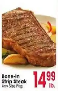 Jewel-Osco Bone-In Strip Steak offer