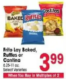 Jewel-Osco Frito Lay Baked, Ruffles or Cantina offer
