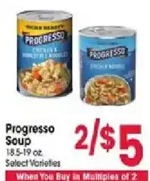 Jewel-Osco Progresso soup offer