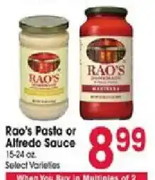 Jewel-Osco Rao's Pasta or Alfredo Sauce offer