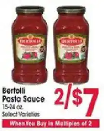 Jewel-Osco Bertolli Pasta Sauce offer