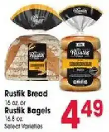Jewel-Osco Rustik Bread or Rustik Bagels offer