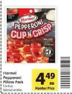 Safeway Hormel Pepperoni Pillow Pack offer