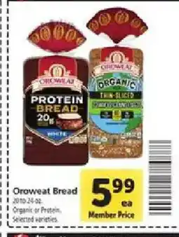 Safeway Oroweat bread offer
