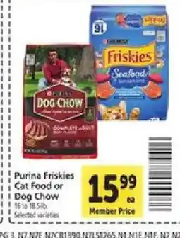 Safeway Purina Friskies Cat Food or Dog Chow offer